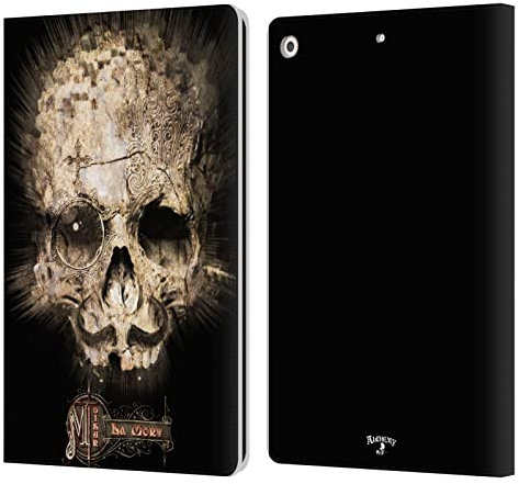 Head Case Designs Licenciado Oficialmente Alchemy Gothic Sr. La Mort Arte Gráfico Carcasa de Cuero Tipo Libro Compatible con Apple iPad 10.2 2019/2020/2021
