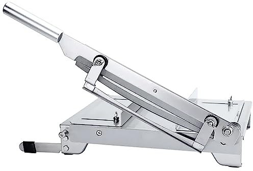 COYEUX Manual Frozen Meat Slicer, Adjustable Thickness Stainless Steel Meat Slicer, With Food Storage Shovel, With Scale Display, For Home Cooking Ribs Bbq Hot Pot Lamb Chops Spine