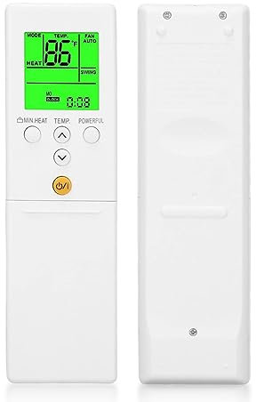 Control Remoto de Aire Acondicionado para Fujitsu, Controlador de Aire Acondicionado Muestra Fahrenheit y Celsius, Control Remoto de Repuesto a Prueba de Polvo de Carcasa