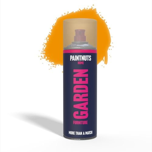 PaintNuts Garden Furniture Paint - RAL-1037 - SUN YELLOW Satin 400ml Spray Can