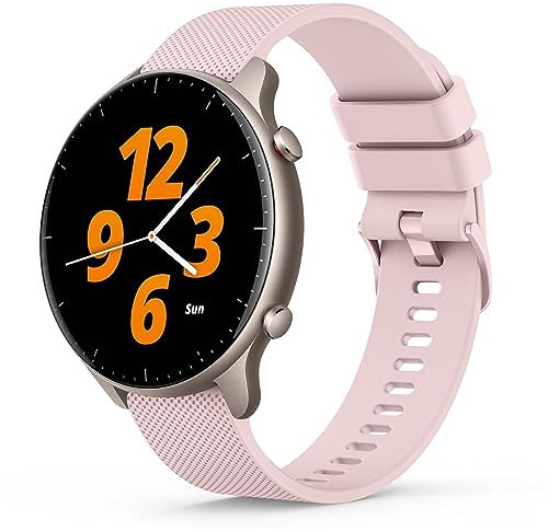 Tobfit Correa Compatible con Amazfit GTR 3/GTR 4, 22mm Pulsera de Silicona Suave Deportiva Ajustable para Amazfit GTR 47mm, Rosa