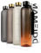 MAMEIDO 1l Water Bottle - Motivational Time Markings, BPA free, Leak-Proof, Tritan Co-Polyester Plastic, 1 litre water bottle, Sports Bottle (Black Amber, 1000ml)