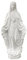 kowaku Mutter Figur Skulptur Sammlung Kunstwerk Ornament Betende Statue für Regal Zuhause Tischdekoration katholische Geschenke, Weiß, Stil b