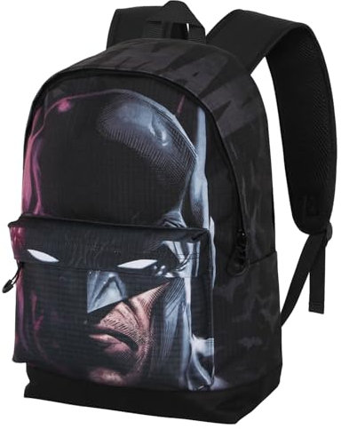 Karactermania Batman Face-Fan HS Rucksack 2.2, Schwarz, 31 x 44 cm, Kapazität 24 L