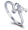 SJDOFU Damenring 925 Sterling Silber 5A Weißer Stein 12 Sternzeichen Aszendent Verstellbarer Ring Geburtstagsgeschenk (Widder)