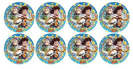 ALMACENESADAN, 5121, Pack fiesta cumpleaños; pack 8 platos de cartón 23 cm; de la licencia (Toy Story)
