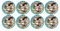 ALMACENESADAN, 5121, Pack fiesta cumpleaños; pack 8 platos de cartón 23 cm; de la licencia (Toy Story)