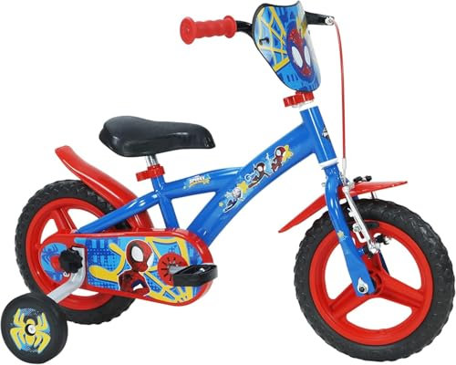 Kinderfahrrad 3-5 Jahre Spiderman Huffy 12 Zoll, Blau, 12 Zoll