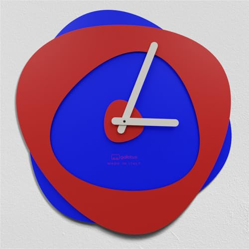 Giallobus - Premium-Uhr - Bokeh-Uhr - MDF-Holz - Premium 45x45cm - 17 - Classy - Italienisches Handwerk – geräuschlos – Geschenkidee – modern