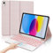 Occtingkind, Tastiera per iPad A16 2025 e iPad 10 Gen 2022, Custodia con Tastiera per iPad10.9/11, Cover Touchpad Magnetica Retroilluminata Bluetooth Keyboard, Italiano Layout, USB C, Rosa