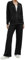 Terecey Damen Langarm Jogginganzug Streatwear Trainingsanzüge- Einfarbig Zweiteiler Hausanzug Set Tracksuit - Freizeit Sweatshirt mit Reißverschluss und Taschen Jogginghose mit Tunnelzug, Schwarz M
