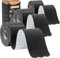 ANAMPION Kinesiotapes Vorgeschnitten Wellenstil(3 Rollen,5cm*5m)Kinesiologie Tape wasserfestes Physio Tape und Sporttape für den Sport für Knie Schulter und Ellenbogen Muskelstraffende Bänder(Schwarz)