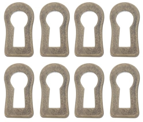 OSALADI Lot de 10 couvercles décoratifs pour trou de serrure, ferrures d'armoire, ferrures de tiroir, protection des trous de serrure, insert pour meubles, ferrures de meubles vintage, plaque de trou