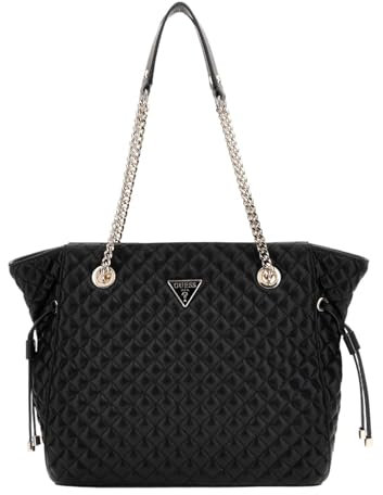 GUESS Damen Eco Rianee Tote Tragetasche, Schwarz