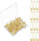 Molain 120 Stück Sicherheitsnadeln Klein, 19mm Mini Safety pins Mini sicherheitsnadeln Sicherheitsnadel mit Aufbewahrungsbox für Kleidung, Handwerk, Nähen und Schmuckherstellung (Gold)