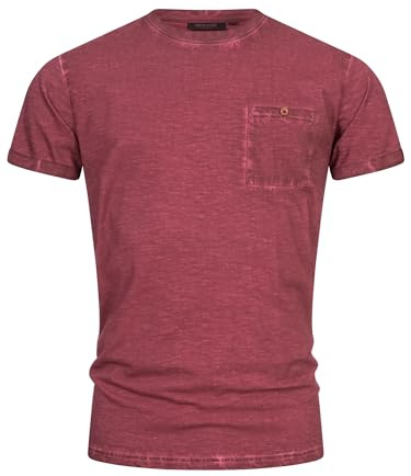 Indicode Herren INKilmon T-Shirt aus Baumwolle mit Rundhals-Ausschnitt | Klassisches Herrenshirt für warme Tage mit Rundhalsausschnitt, Herrenshirt, T-Shirt, Freizeitshirt, Sommershirt für Männer