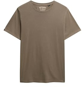 Superdry Herren Classic Essential T-Shirt Verwaschenes Morchelbraun XXL