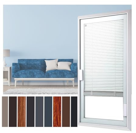 LVLDAWA Persianas Opacas Personalizadas para Ventanas. Persianas Aluminio Ajuste Luz para Privacidad. Persianas Termomagnéticas Impermeables con Mosquitera Vidrio.
