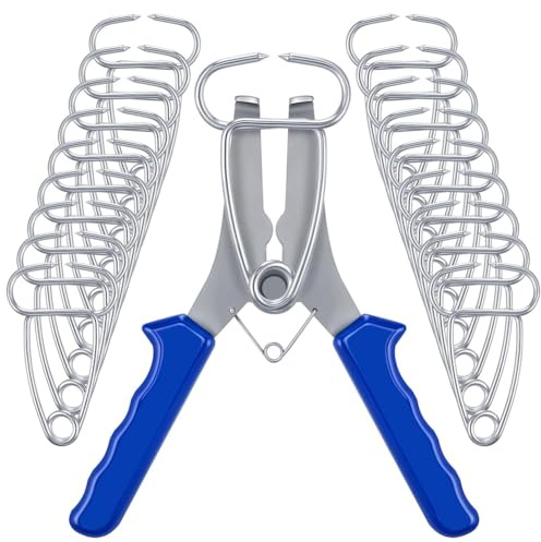 Rersduyt Miter Spring Clamps Kit 20 Miter Clamps with Spring Loaded Pliers for Woodworking Picture Frames Wood Trim Moldings