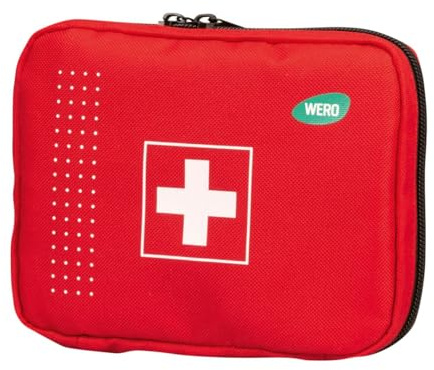 WERO Erste Hilfe Tasche mit Gürtelschlaufe und Tragegriff - klein - leer