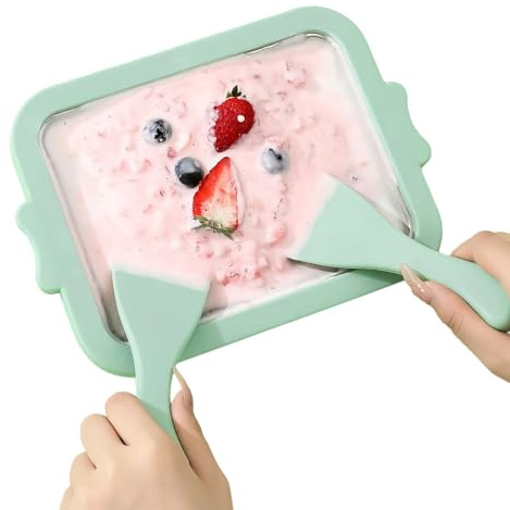 Zunetsutock Instant- -, Instant-Eismaschine, Roll-Eiscreme-Maschine aus Edelstahl, Obsteis-Maschine für Zuhause, Bars, Cafés