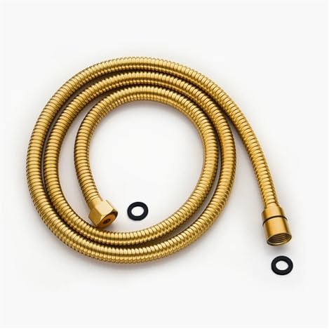 Duschschlauch 1,5 M Badezimmer Ersatz Anti-Twist Brauseschlauch Gold Antik Duschkopf Sanitärschläuche