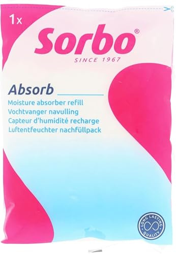 Sorbo Moisture Trap Refill – Odourless Condensation Absorber for Home and Office, Protects Furniture and Walls (Pack of 6)