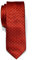 Retreez Herren Schmale Gewebte Krawatte Kleinen Punkten 5 cm - orange mit rosa punkten