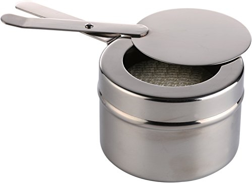 Stolzenhoff Brenndose Edelstahl Ø 9 cm – Nachfüllbarer Brennbehälter für Chafing Dish – hitzebeständig bis 1280 °C, mit Auslaufschutz, GN-Maß, Edelstahl 18/10, spülmaschinenfest