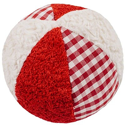 Efie Rassel Ball klein, weiß/rot, Made in Germany