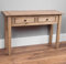 Vida Designs Panama Console 2 tiroirs chêne Naturel Finition Cire Meubles
