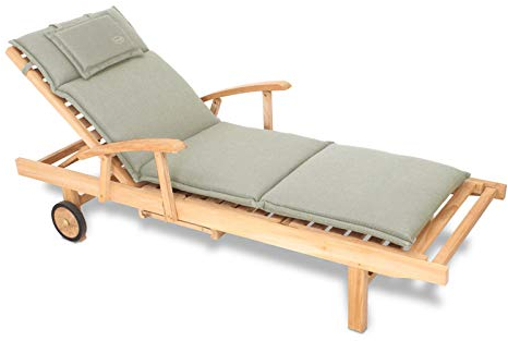 ROG garden-line AU95: Auflage FÜR Liege 196 x 58 cm - Taupe (GRAU)