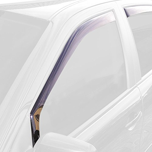 ClimAir Windabweiser Schwarz passgenau | kompatibel mit Honda Jazz 5 türer 2015-2020