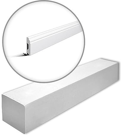 FB1 WALLSTYL Sockelleiste - 17 Stk. (34 m) - 60 x 13 x 2000 mm - NOËL & MARQUET - eine Marke von NMC - Extrudiertes Polystyrol mit hoher Dichte