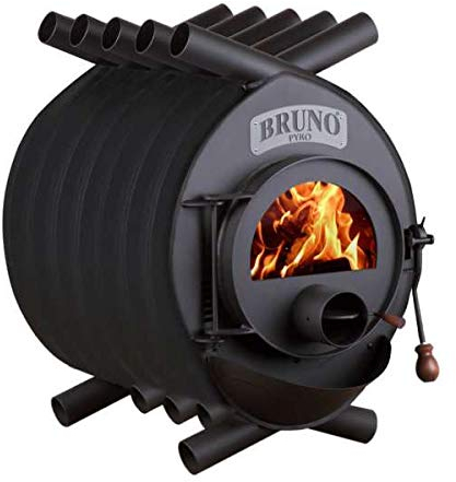 Werkstattofen Bruno Pyro III - 19 kW Warmluftofen - Top Qualität - hochwertiger Stahl - Zulassung für Deutschland und Schweiz - BimSchV (ohne Untergestell, ohne Seitenverkleidung)