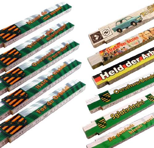 Sachsen Artikel Zollstock sächsisch Auswahl möglich 2m (´Schwer glei mischugge!)