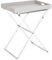 JOOP! HOMELINE, Beistelltisch klappbar mit Tablett XL, Grau u. Chrom