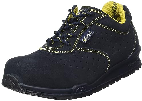 Cofra 78670-000.W42 GUERIN S1 P SRC Sicherheitsschuhe, Blau/Gelb, Größe 42