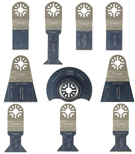 10 x SabreCut PRK10C Mix-Klingen Kompatibel mit Makita Bosch Fein (nicht StarLock) Milwaukee Einhell Ergotools Hitachi Parkside Ryobi Worx Workzone Multifunktionswerkzeug-Zubehör