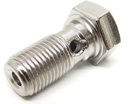 Hohlschraube passend für Bremsleitung Bremssattel Schraube AJP BREMBO M10 x 1,25 - Yamaha Aerox MBK Nitro Peugeot Speedfight Aprilia SR 50 Gilera Runner Piaggio TPH NRG Sfera '