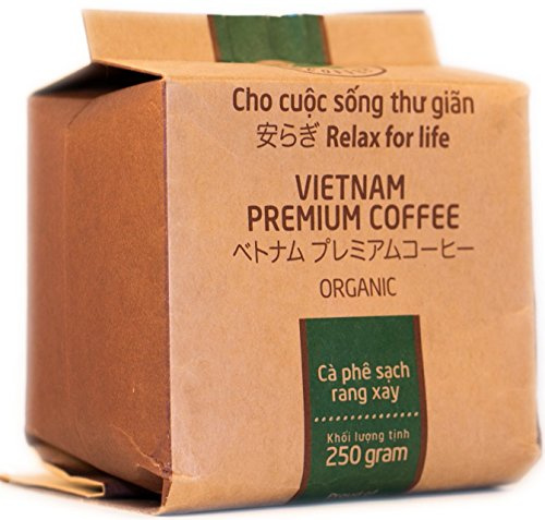 VietBeans – Hello5 Organic gemahlener Röstkaffee – Organisch angebauter vietnamesischer Kaffee – Hochwertiger Hochlandkaffee – Kaffee Vietnam - 250g