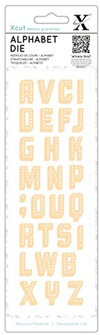 Xcut Alphabet Dies, Industrial 29 Pieces, Carbon Steel Art & Craft Carbon Cutting Tool Supplies For Beautiful Decoration, Card Making Gift Tag, Wrapping, Scrapbooking, Invitations, Crafters Companion