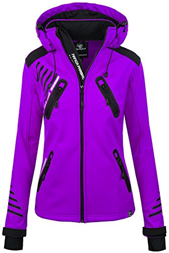 Rock Creek Softshelljacke Damen Outdoor Windbreaker D-390 | Wasserabweisende Übergangsbekleidung, funktionale Wanderjacke für Frauen, Camping, Freizeit und wechselhaftes Wetter