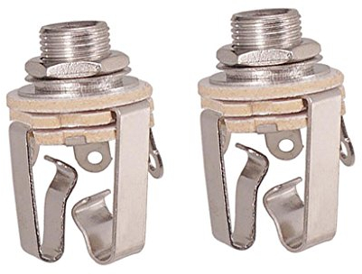 2 Stk 1/4 Klinkenbuchse, Stereo Ausgang Steckdose für E-