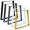 Magnetic Mobel Lot 2 Pieds de Table en trapèze industriels Noir Blanc (Clearcoat (Transparent))
