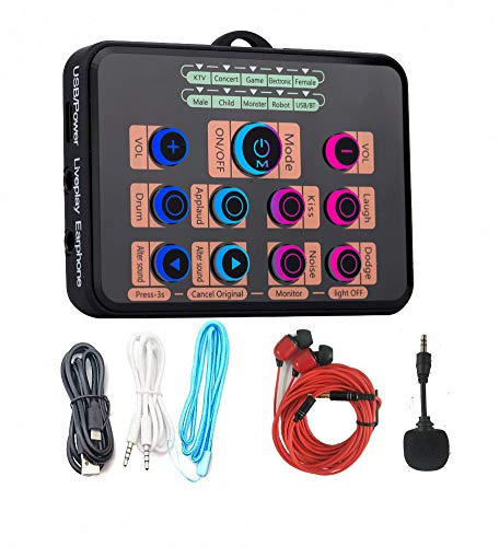 Voice Changer Headset for PS4/Xbox One/PC/Phone/Laptops/Anchor/Cam Girl/Kids with Voice Adjustable Feature