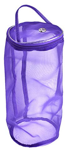 Large Purple Knitting Yarn Storage Bag Lightweight Tote Organizer for Yarn Supplies Natural Material for Home and Travel Versatile Knitting Bag Holder