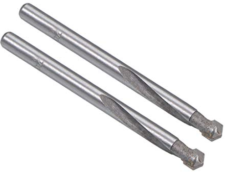 sourcing map 2 Stück Hartmetall Spiralbohrer Metallbohrer 6.2 mm für Edelstahl Kupfer Aluminium Zinklegierung Legierung Eisen