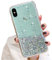 LCHULLE Glitzer Hülle Kompatibel mit iPhone Xr(6.1 Zoll) Handyhülle Mädchen Schuzhülle Glitzer klar TPU Bumper Silikon Hülle Handyhülle Tasche Case Cover für iPhone Xr Grün
