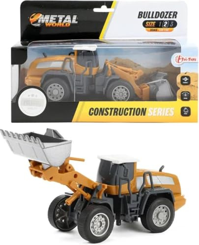 Toi-Toys planierraupe Metal junior 1:55 Stahl gelb/grau